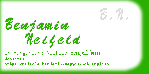 benjamin neifeld business card